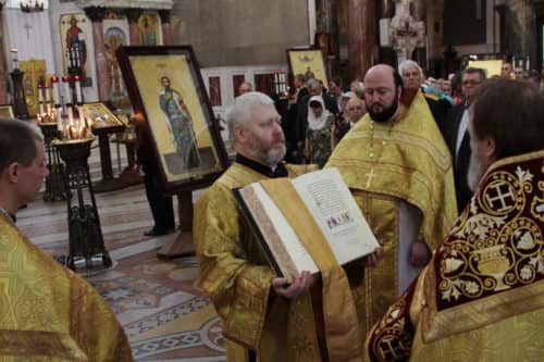 Лига офицеров запаса госбезопасности передала  в дар икону Никольскому Морскому собору