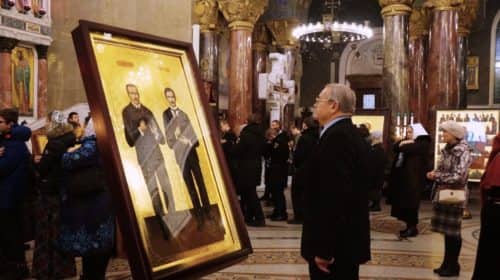 В дар  морскому собору  принесена икона святых мучеников Иоанна Ковшарова и Юрия Новицкого