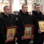 Выпуск военнослужащих учебного центра ВМФ прошел в Морском соборе