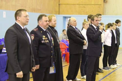 Священник Морского собора посетил детский турнир по тхэквондо