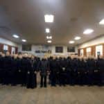 Священник Морского собора приветствовал новобранцев 907-го учебного центра ВМФ