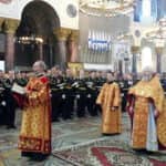 Молебен в день Великой Победы прошел в Кронштадтском Морском соборе