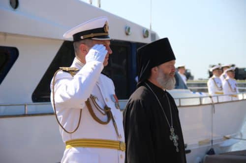 Мощи святого Феодора Ушакова доставлены в Никольский морской Собор Кронштадта