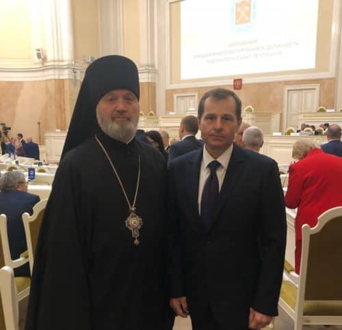 Настоятель Собора принял участие в церемонии вступления в должность Губернатора Санкт-Петербурга