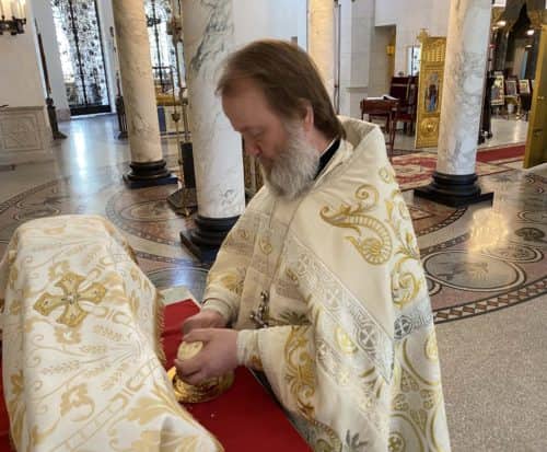 Архимандрит Алексий (Ганьжин) совершил Божественную Литургию в неделю 7-ю по Пасхе, святых отец I Вселенского Собора