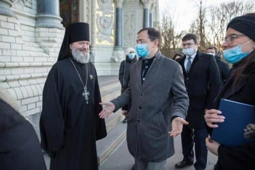Архимандрит Алексий (Ганьжин) встретил помощника президента Российской Федерации по культуре Владимира Мединского